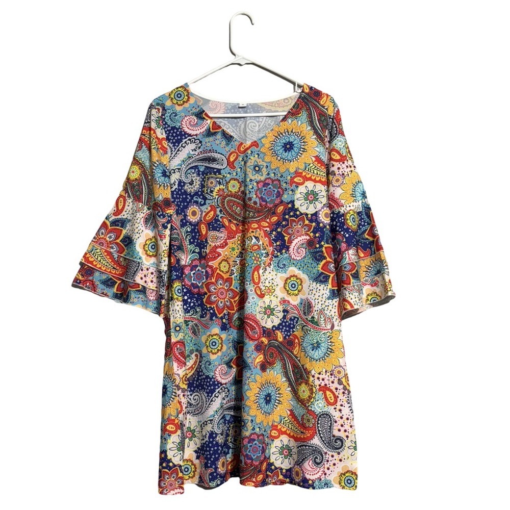 Floral and paisley dress